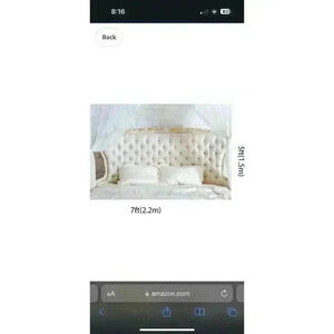 Boudoir Photography Backdrop 7x5 - Bed/ Headboard